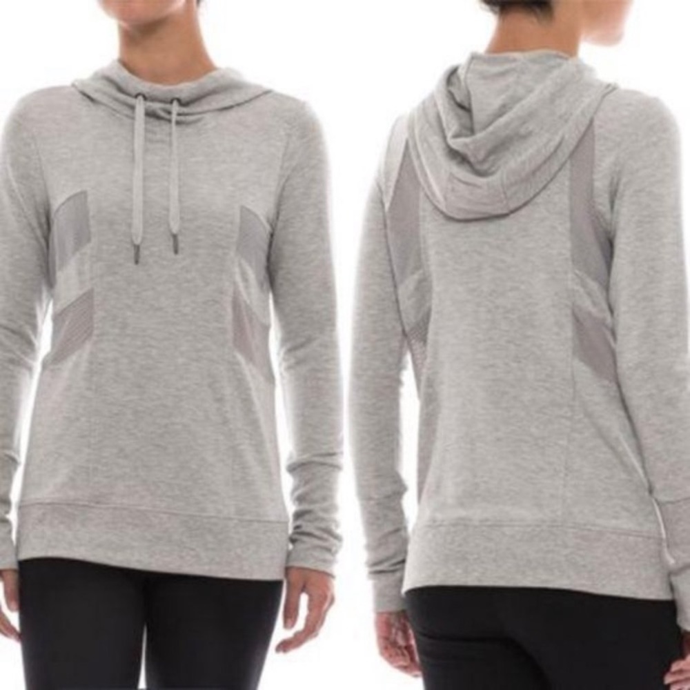 yogalicious mesh insert sweatshirt